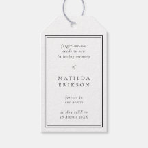 Memorial Seed Packs | Elegantes Begräbnisgeschenk