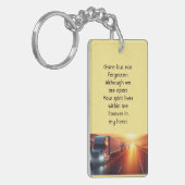 Memorial Semi-Truck Tractor-trailer Schlüsselanhänger (Vorderseite links)