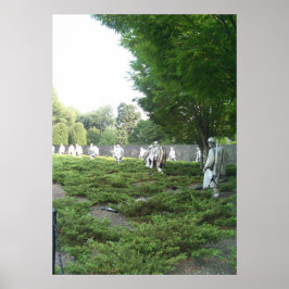Memorial Series Vier der Veteranen des Koreakriege Poster