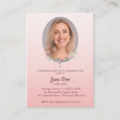 Memorial Service Design for Dear Ones Funeral Visitenkarte (Vorderseite)