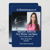 Memorial Service Einladen von Abbildung Skaten Ska Einladung (Vorne/Hinten)