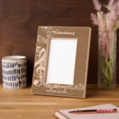 Memorial Service Einladen von Musiknoten Geätzte Rahmen (Links)