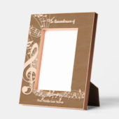 Memorial Service Einladen von Musiknoten Geätzte Rahmen (Links)