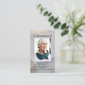 Memorial Service Einladen Wasserfarbe Einfache Kla Visitenkarte (Stehend Vorderseite)