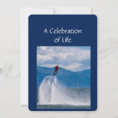 Memorial Service Einladung Fly Board (Rückseite)