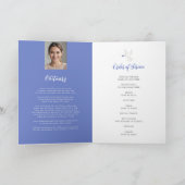 Memorial service funeral dove blue rose photo programm (Innenseite)