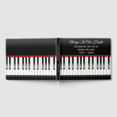 Memorial Service Piano Keyboard Gästebuch (Voll)