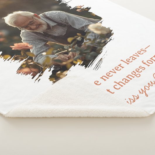 Memorial Sherpa Blanket Loss of Loved One Photo Sherpadecke (3/4)