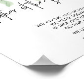 Memorial Sign für Vater der Braut Hochzeiten Poster (Ecke)