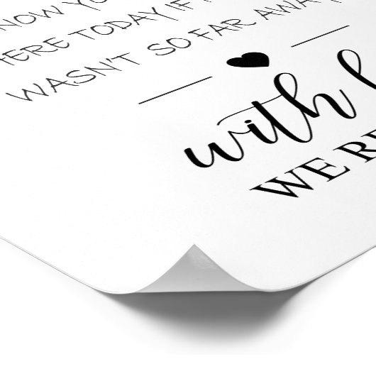 Memorial Sign Poster (Ecke)