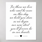 Memorial Sign Poster (Vorne)