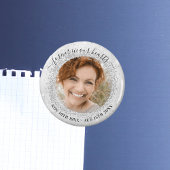 Memorial Silber Glitzern Foto Liebe immer Magnet