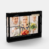 Memorial Simple Modern 4 Grid Fotoblock (Links)