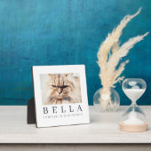 Memorial Simple Modern Chic Family Foto Fotoplatte (InSitu)