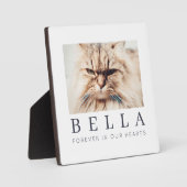 Memorial Simple Modern Chic Family Foto Fotoplatte (Vorderseite)