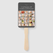 Memorial Simple Modern Minimalistisch 25 FotoColla Fächer (Rückseite)