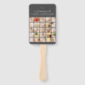 Memorial Simple Modern Minimalistisch 25 FotoColla Fächer (Vorderseite)