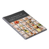 Memorial Simple Modern Minimalistisch 25 FotoColla Notizblock (Rechte Seite)