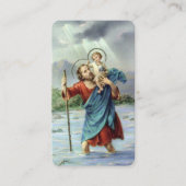 Memorial St Christopher Gebet Sympathiekarten Visitenkarte (Vorderseite)