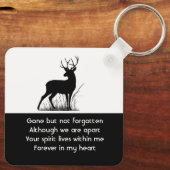  Memorial Stag Deer Outdoorsman Schlüsselanhänger (Rückseite)