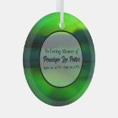 Memorial Suncatcher Ornament Aus Glas (Vorderseite Rechts)