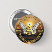 Memorial Sunset Monogram Button (Vorne & Hinten)
