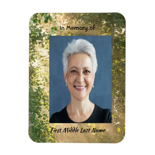 Memorial Sunshine Golden Forest Magnet (Vertikal)