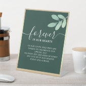 Memorial Table Pedestal Sign Sockelschild (In SItu)