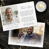 Memorial Thank You 2 Photo In Loving Memory Script Dankeskarte