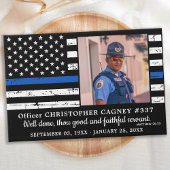 Memorial Thin Blue Line Foto Gästebuch