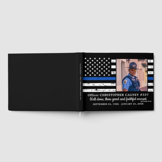 Memorial Thin Blue Line Foto Gästebuch (Voll)