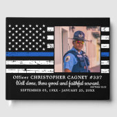 Memorial Thin Blue Line Foto Gästebuch (Vorderseite)