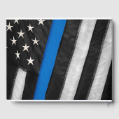 Memorial | Thin Blue Line Gästebuch (Rückseite)