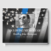 Memorial | Thin Blue Line Gästebuch (Vorderseite)