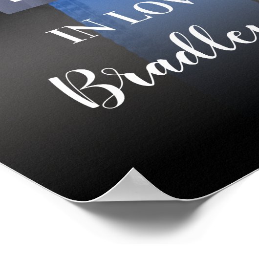 Memorial | Thin Blue Line Poster (Ecke)