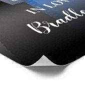 Memorial | Thin Blue Line Poster (Ecke)