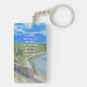 Memorial Train Rail Tram Railway Schlüsselanhänger (Rückseite)