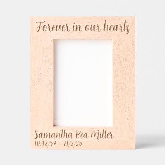 Memorial Tree Custom Geätzte Rahmen (Vorderseite)