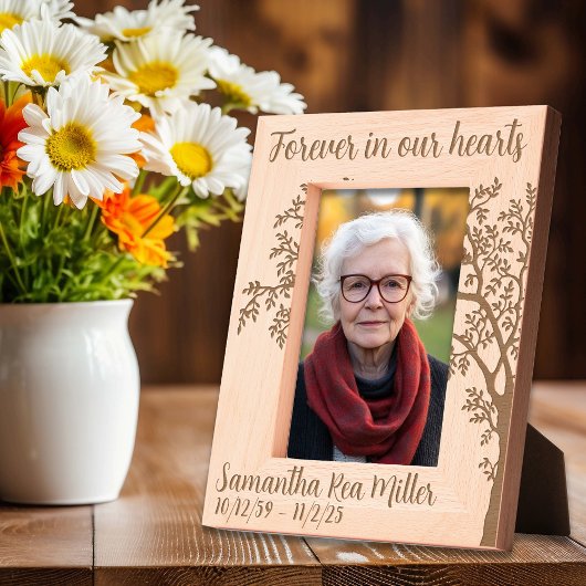 Memorial Tree Custom Geätzte Rahmen