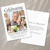 Memorial Tribute Foto von Leimbild Keepsake Dankeskarte