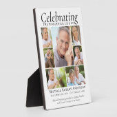 Memorial Tribute Foto von Leimbild Keepsake Fotoplatte (Seite)