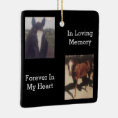 Memorial Two Foto Keepake Keramikornament (Rechts)