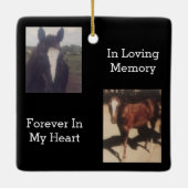 Memorial Two Foto Keepake Keramikornament (Rückseite)