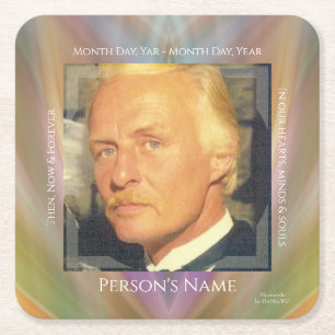 Memorial-Untersetzer, den Sie anpassen - HAMbyWG Rechteckiger Pappuntersetzer