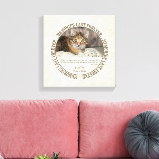 Memorial - Verlust des benutzerdefinierten Fotos f Leinwanddruck (Insitu (Wohnzimmer))