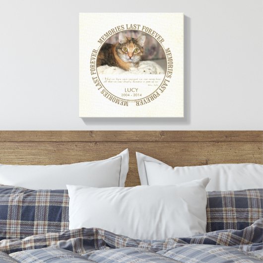 Memorial - Verlust des benutzerdefinierten Fotos f Leinwanddruck (Insitu (Schlafzimmer))