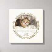 Memorial - Verlust des benutzerdefinierten Fotos f Leinwanddruck (Vorderseite)