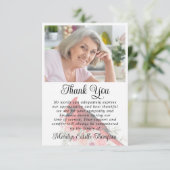 Memorial Vielen Dank Kardinal 2 Fotos Gedicht Zita Dankeskarte (Stehend Vorderseite)