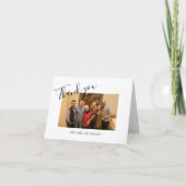 Memorial Vielen Dank klassisch Schwarz und Weiß Dankeskarte (Vorderseite)