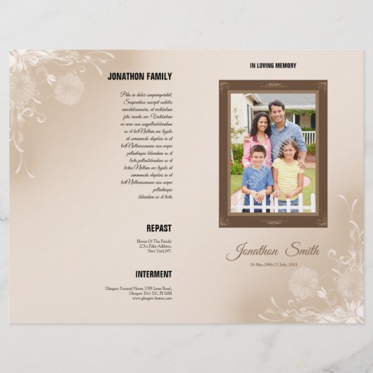 Memorial-Vorlage (Vorderseite)